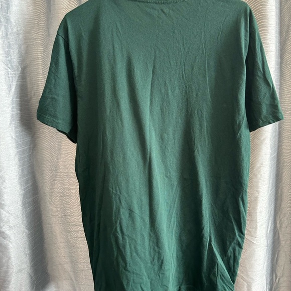Peanuts Festive Green Tee with Snoopy and Woodstock-large-new or like new - Picture 3 of 8